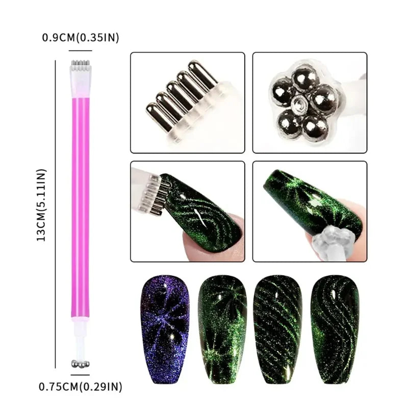 Magnet Stick Wand Set for 3D Nail Art - Smarsty