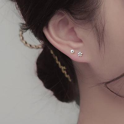 925 Silver Tragus Piercing Helix Studs Butterfly Heart - Smarsty