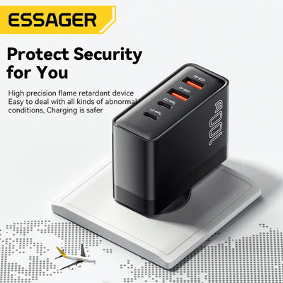 100W GaN USB3 C PD Charger For MacBook USKorea Plug - Smarsty