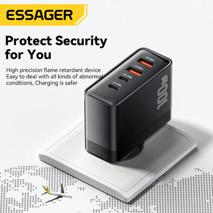 100W GaN USB3 C PD Charger For MacBook USKorea Plug - Smarsty