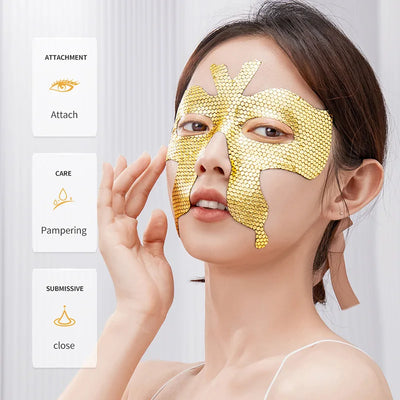10pcs SADOER Golden Collagen Eye Masks for Dark Circles - Smarsty