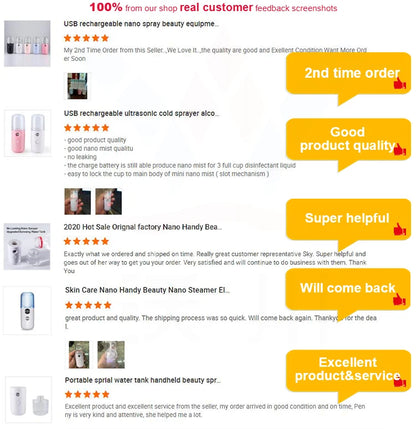 Portable Rechargeable Mini Facial Steamer for Hydration - Smarsty