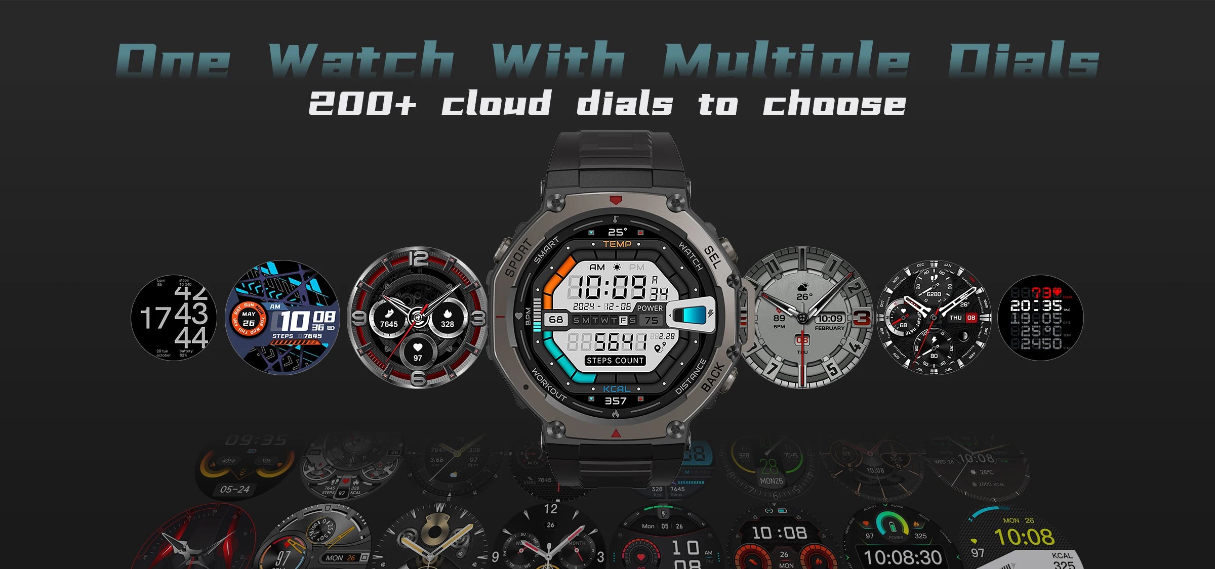T-Rex 3 GPS Smart Watch with Altimeter and Waterproof Design - Smarsty
