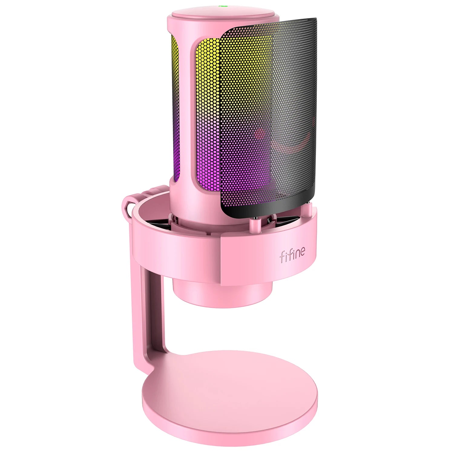 FIFINE USB Microphone with RGB Modes for Streaming - Smarsty