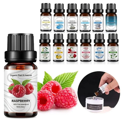 10Ml Essential Oil Fruit Flavor Natural Plant Making Diffuser Essential Oil Mango Pineapple Flavoring Oil for DIY Soap Candles - Smarsty