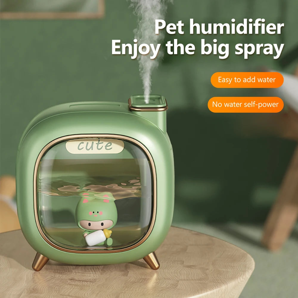 Cartoon Doll Ultrasonic Air Humidifier with Colorful Lights - Smarsty