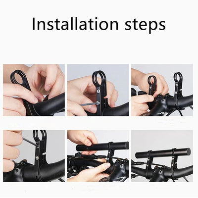 10/20/30cm Bicycle Handlebar Extended Bracket MTB Headlight Mount Extented Bar Road Mountain Bike Handlebar Extender Rack Parts - Smarsty