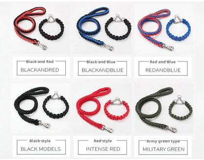 Comfort-Strong 5-Foot Braided Dog Leash for Training - Smarsty