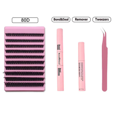 MIAOJIE DIY Eyelash Set with 200 Individual Lashes - Smarsty