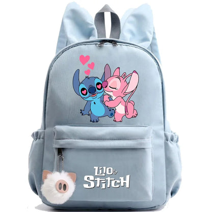 HOT Disney Lilo Stitch Backpack for Girl Boy Student Teenager Children Rucksack Women Casual School Bags Kids Birthday Gift Toy - Smarsty