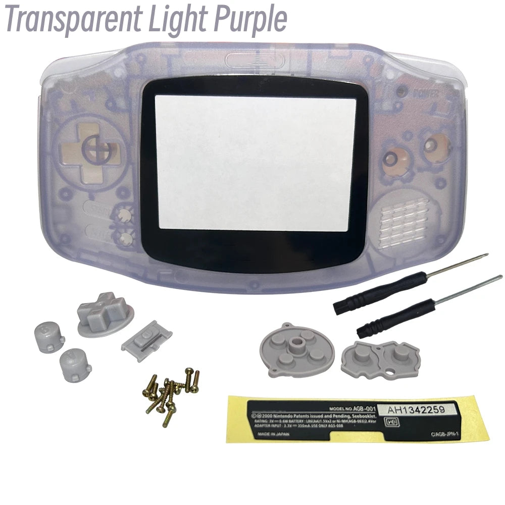 GBA Console Replacement Shell Case With Screen Lens - Smarsty