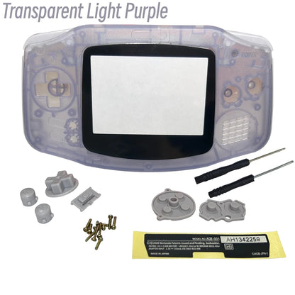 GBA Console Replacement Shell Case With Screen Lens - Smarsty