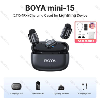 Boya Mini Wireless Lavalier Microphone for Mobile Recording - Smarsty