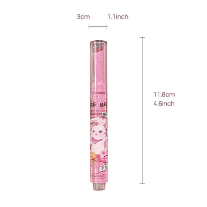 Gege Bear Pink Rabbit Moisturizing Lip Gloss Balm - Smarsty