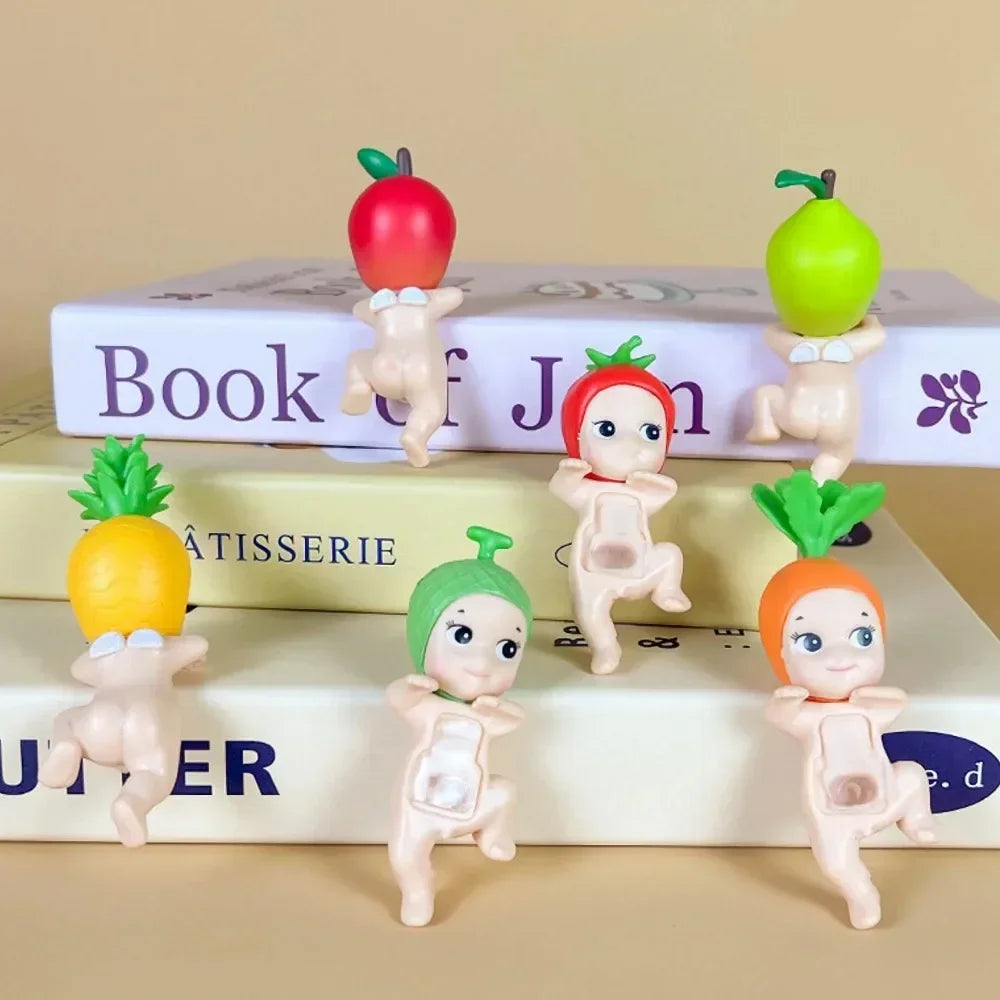 Angel Blind Box Toys Series Fruit and Vegetable Anime Figures Ornaments Dolls Children Gift Mobile Phone Accessories