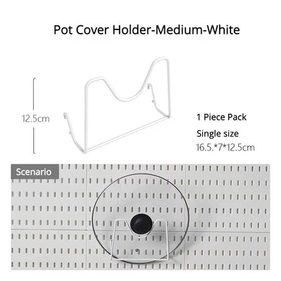 New DIY Pegboard Accessories Hanging Shelf Storage Hooks Wall Organizer No Punching Crafts Organization For Garage Kitchen Room by Smarsty