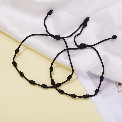 Handmade 7 Knots Red String Bracelet Set for Luck - Smarsty