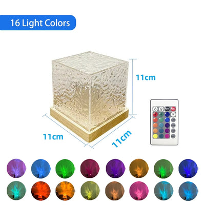 Dynamic Rotating Water Ripple Projector Night Light - Smarsty