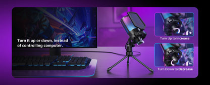 FIFINE USB Condenser Gaming Microphone with Pop Filter - Smarsty