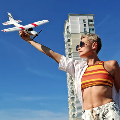 WLtoys F949 2.4G 3D6G 3Ch RC Airplane Fixed Wing Plane Outdoor Toys Drone RTF Upgrade Version Digital Servo F949S With Gyroscope - Smarsty