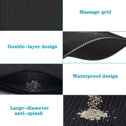 Double Layer Waterproof Cat Litter Mat for Easy Cleanup - Smarsty