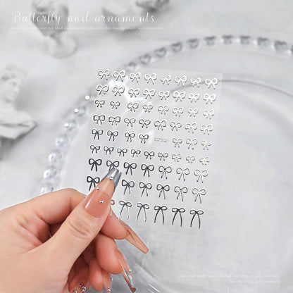 Self-Adhesive 3D Bowknot Nail Stickers for Easy Manicure - Smarsty