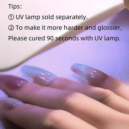 Long-Lasting Semi-Cured Gel Nail Stickers for Easy Application - Smarsty
