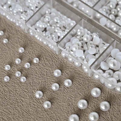 Half Round Pearl Beads for Stunning Nail Art - Smarsty