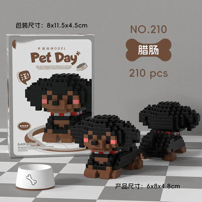 Animal Small Particle Dog Cat  Mini Building Blocks DIY Assembly Brick Sets Educational Toys for Kid 10 To 12 Year Birthday Gift - Smarsty