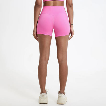 Hearuisavy Running Sports Shorts Women Buttock Lift Gym Leggings Women Cycling Slim Fit Workout Shorts High Waist Yoga Shorts - Smarsty