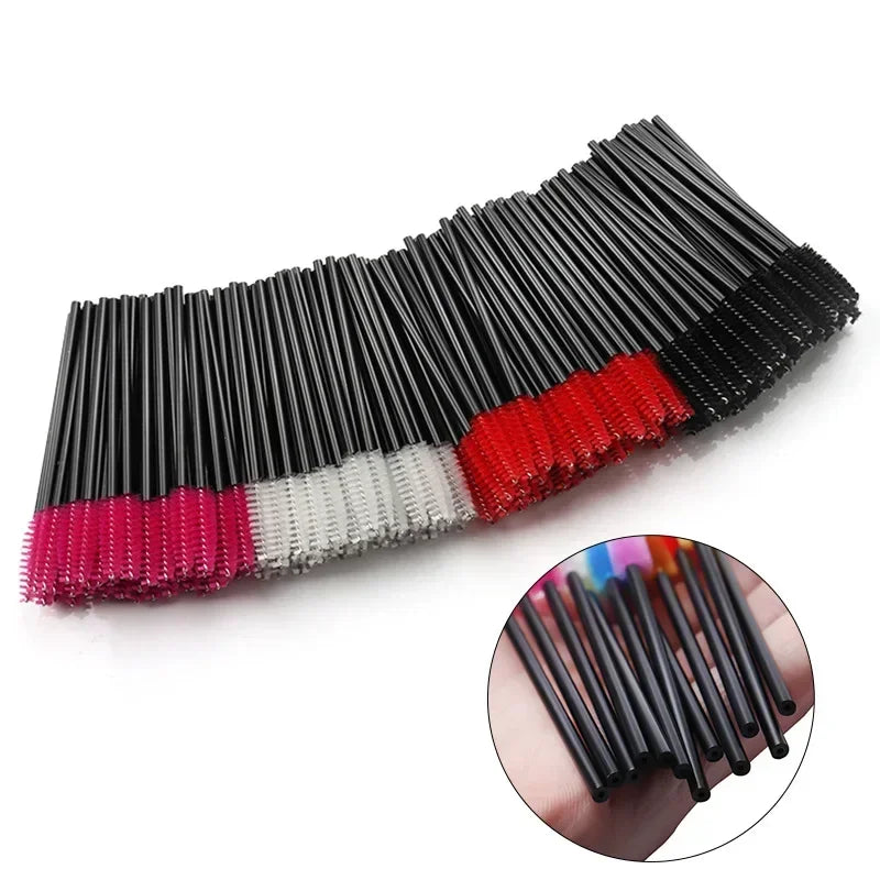 50 Pcs Disposable Eyelash Brushes for Perfect Makeup - Smarsty