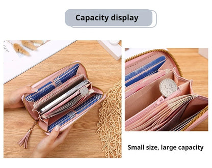 Fashion Women's Wallet Zipper Coin Purse Lady Short Clutch Purse Handbag Patchwork Leather Female Card Holder Wallet Phone Pouch