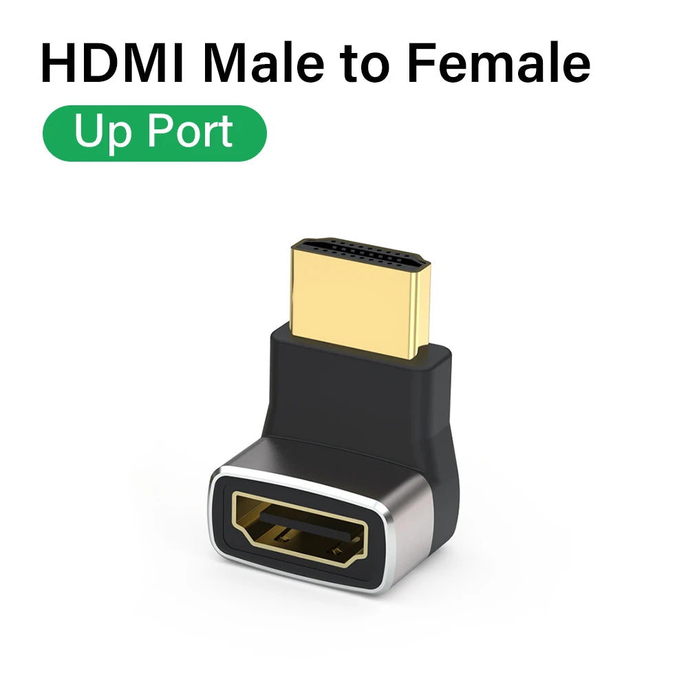 8K HDMI 2.1 Right Angle Cable for Easy Connections - Smarsty