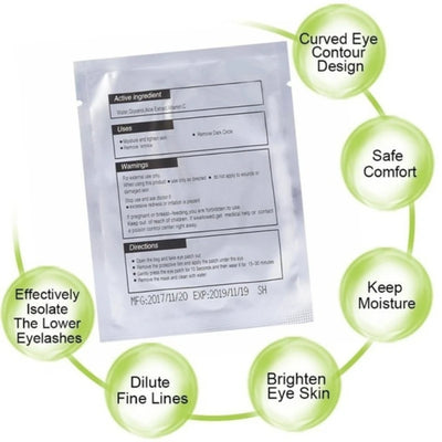 100 Pairs Eye Patches for Eyelash Extensions with Comfort Fit - Smarsty