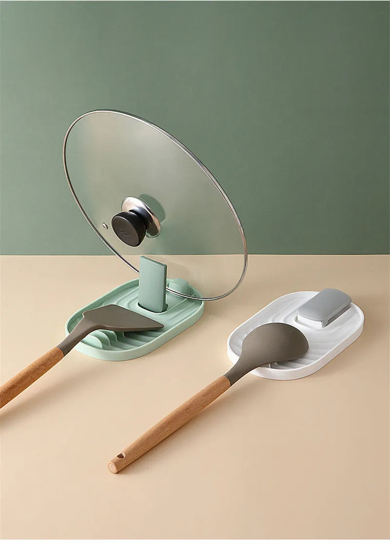 Kitchen Organizer Pot Cover Storage Pancake Turner Rack Soup Ladle Scoop Holder Dish Drain Rack Kitchen Gadgets Accessories