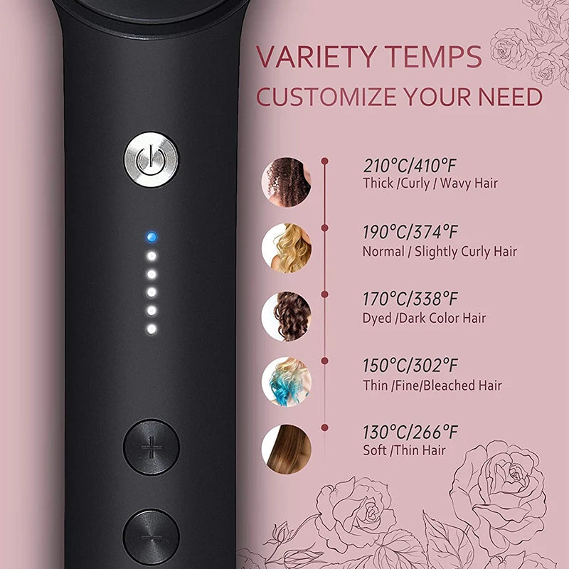 Multifunctional Ionic Hair Straightener and Curler Comb - Smarsty