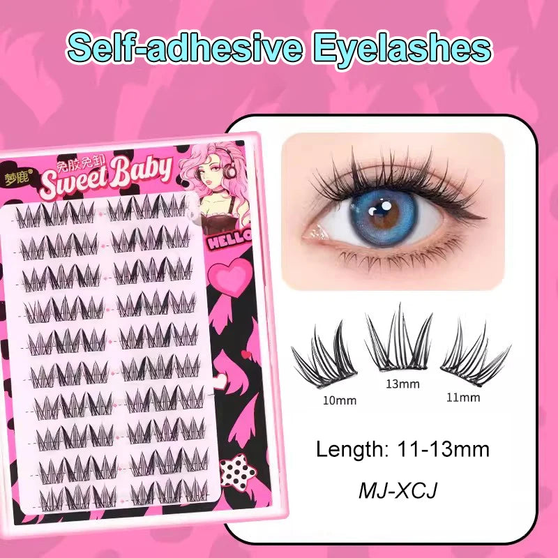 Self Adhesive Cluster Lashes for Effortless Application - Smarsty