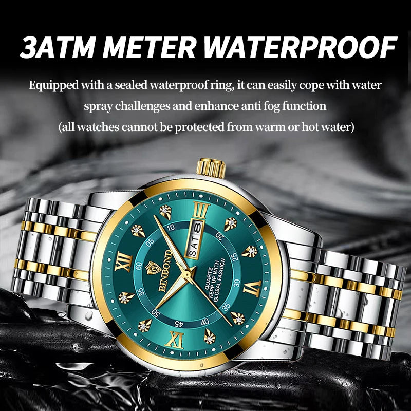 Luxury Waterproof Diver Watch for Men 30ATM - Smarsty
