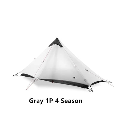 FLAME'S CREED Lanshan 1 Person Oudoor Ultralight Camping Tent Single Man 3 Season Professional 15D Silnylon Rodless Tent by Smarsty