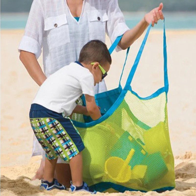 Portable Mesh Beach Tote For Kids Bath Toy Storage Bag - Smarsty