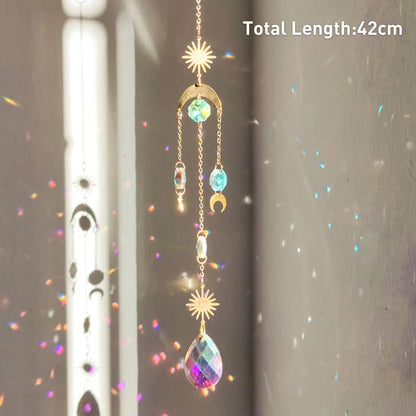 Hanging Crystal Pendant Suncatcher Wind Chimes for Home Decor - Smarsty