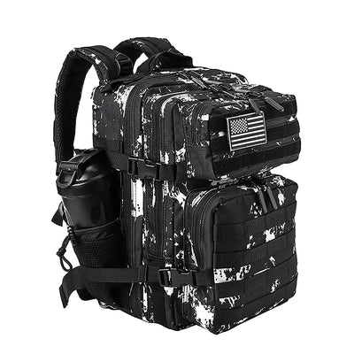 LHI 45L/35L/25L Tactical Backpack for Men and Women Waterproof Athlete Gym Outdoor Bag Travel Hiking Rucksack with Bottle Holder - Smarsty