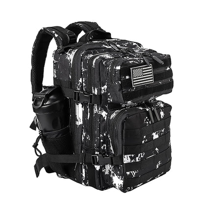 LHI 45L/35L/25L Tactical Backpack for Men and Women Waterproof Athlete Gym Outdoor Bag Travel Hiking Rucksack with Bottle Holder - Smarsty