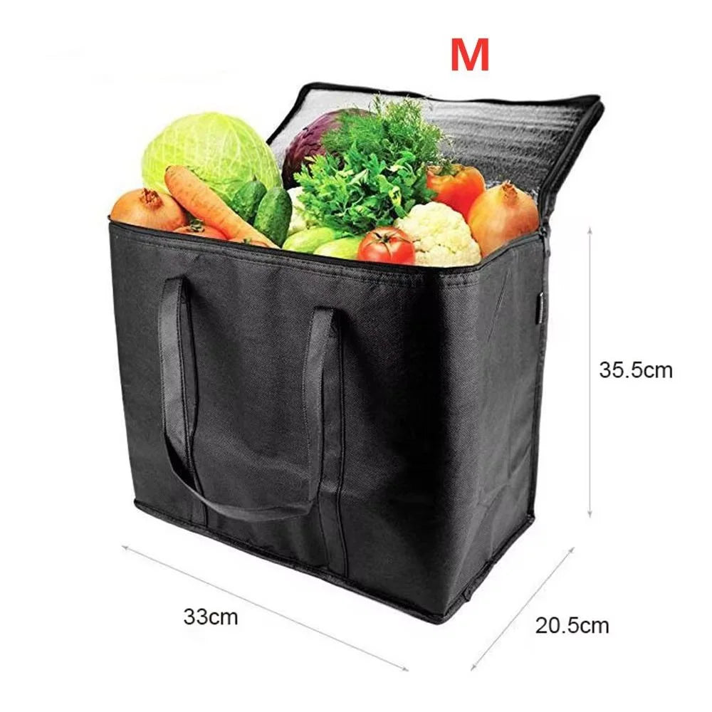 Insulated Grocery Bag Large Capacity Foldable Reusable - Smarsty