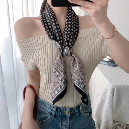 Luxury Women's Spring Scarf Soft Polyester Shawl - Smarsty