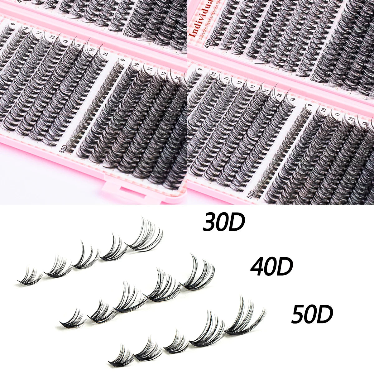 640pcs DIY False Eyelashes Extension Kit with Tools - Smarsty