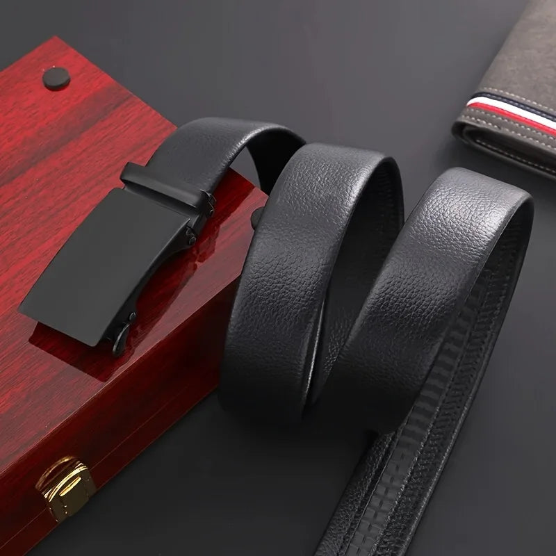 Men's Automatic Buckle PU Belt Casual Business Style - Smarsty