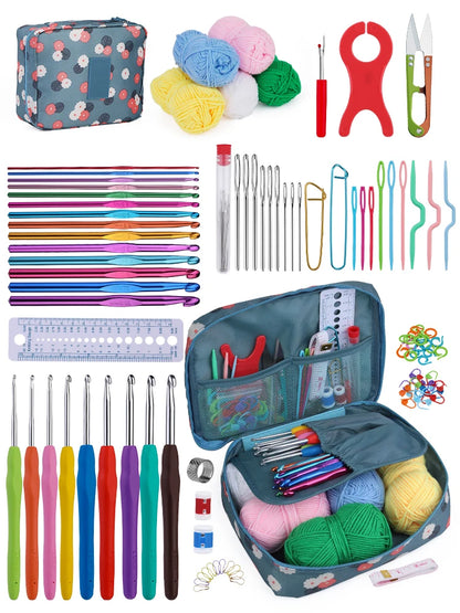 KRABALL Crochet Hook Set with Yarn Accessories Bag - Smarsty