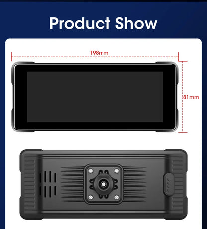 7 Inch Motorcycle GPS Navigation With Wireless CarPlay IP67 - Smarsty