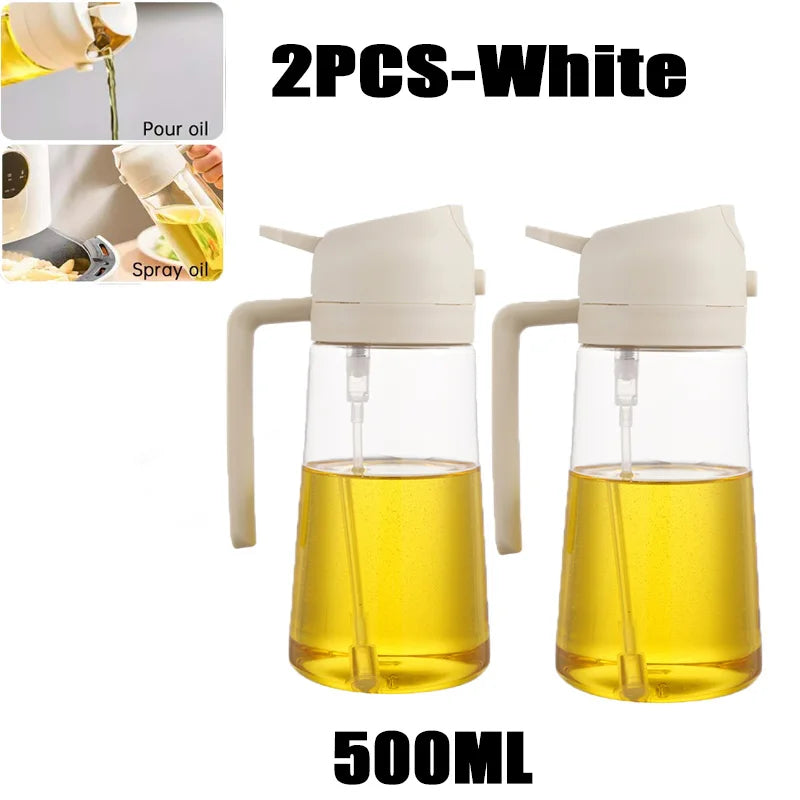 200/300/500ml Oil Spray Bottle BBQ Cooking Olive Oil Sprayer Plastic Baking Oil Spray Empty Bottle Vinegar Bottle Or  Oil brush - Smarsty